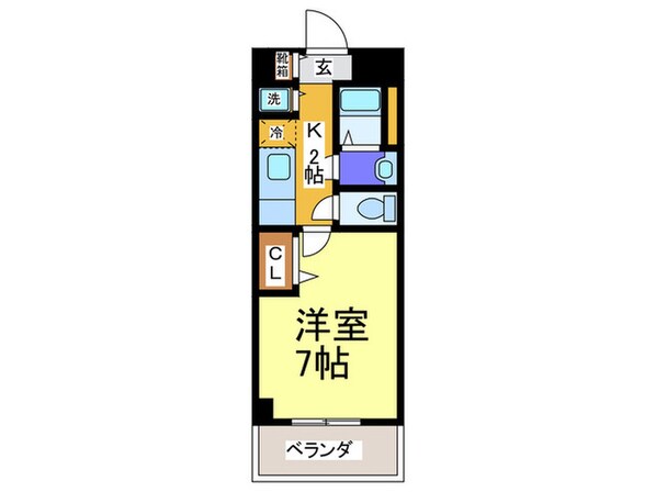 グラマシー心斎橋東の物件間取画像